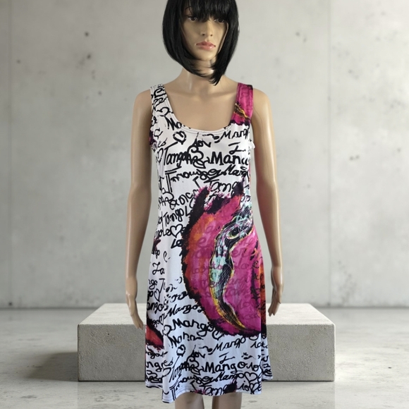 Tango Mango Black and White Casual Sundress, Size S - Picture 13 of 13